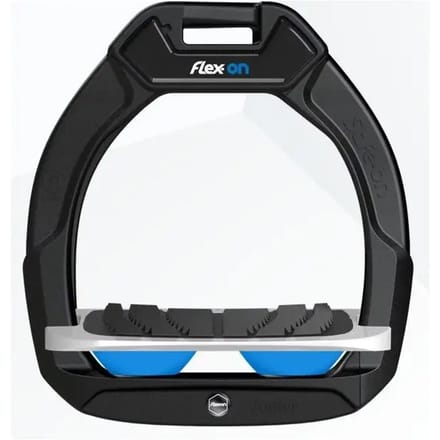 Veiligheidspinsters voor het paardrijden, Schuin Grip Zwart/Grijs/Blauw Flex-On Safe-On