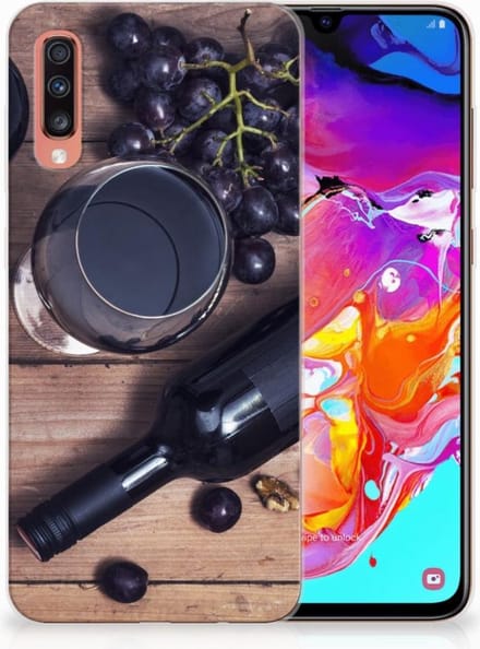 Samsung Galaxy A70 Siliconen Case Wijn