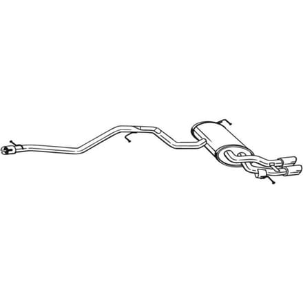 Geluiddemper achter BOSAL 286-363