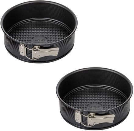 Set van 2 springvormen met scharnier 20 cm Zenker Black Metallic