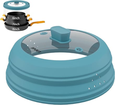 Inklapbare Magnetron Deksel Spatbescherming met Ventilatie - Hittebestendig en Vaatwasmachinebestendig