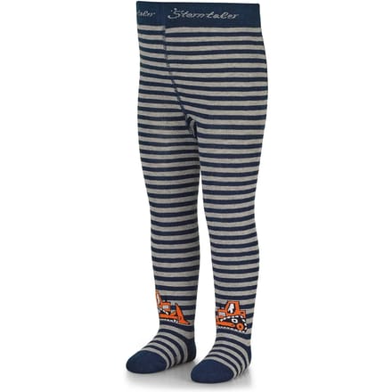 Kindertransparante panty's met graafmachineprint Sterntaler