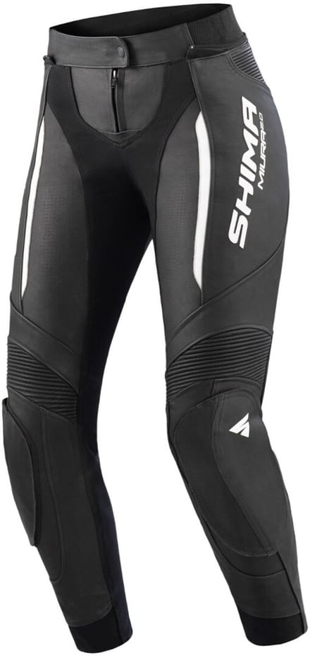 SHIMA Miura 2.0 Dames Zwart Wit Leren Motorbroek - Broek