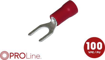 Kabelvork 0.5x1.5 rood M5 (100stuks) ACV PROLine