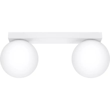Sollux Lighting Plafondlamp Yoli - G9 - wit - staal/glas - 14.5x34.5x12cm