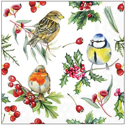 Ambiente - Servetten - 33 x 33 cm - Birds in Winter