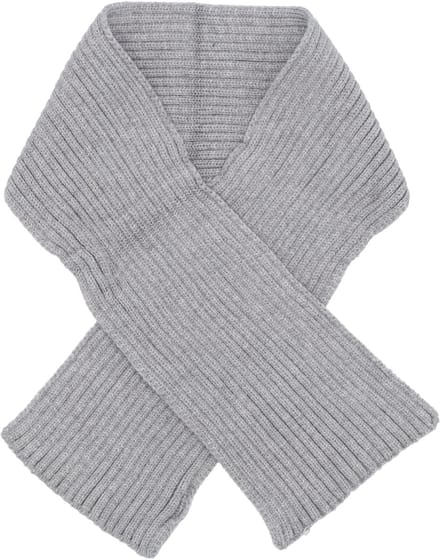 Puck Knit Sjaal - Light Grey Melange