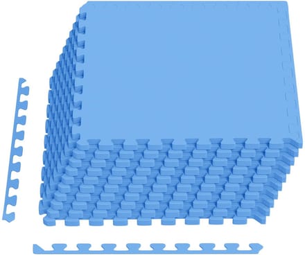 vidaXL - Zwemgrondmat - 40 - st - Blauw - 14,4 - m² - EVA - Schuim