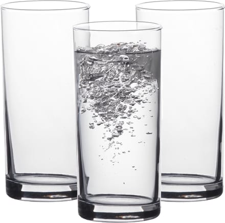 LAV Waterglazen Liberty - transparant glas - 3x - 295 ml