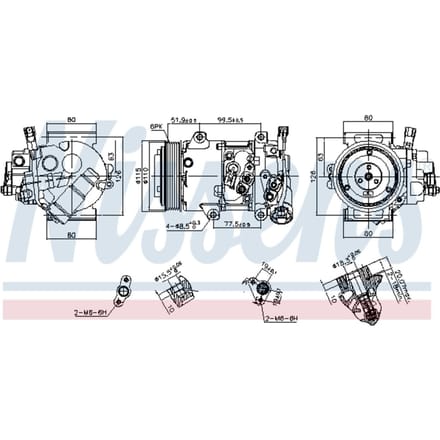 Compressor airconditioning NISSENS 890809
