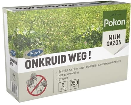 Pokon Onkruid Weg (5000 gram/250 m²) - Krachtige Onkruidverdelger - Met gratis cheatsheet