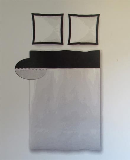 Brighton Ajour Dekbedovertrek - Eenpersoons - 140x200/220 cm - Zwart/Wit