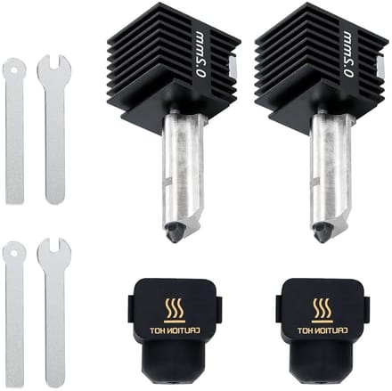 Hotend kit voor 3D-printer met siliconen sok, 2 stuks, geschikt voor A1/A1 Mini, verbeterde printkwaliteit en hittebestendigheid