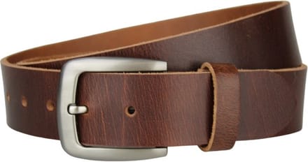 Fana Belts Heren Riem Bruin - Taillemaat 105 - Buffelleer - 4cm Brede Echt Lederen Jeans Riem