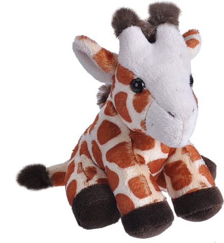 Pluche knuffel Giraffe van ongeveer 13 cm - Speelgoed knuffelbeesten
