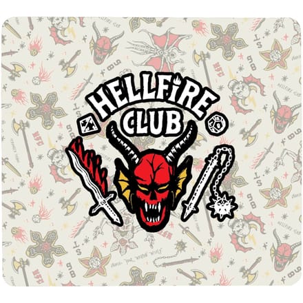 Stranger Things Hellfire Club Icons Gaming Mouse Mat - Small