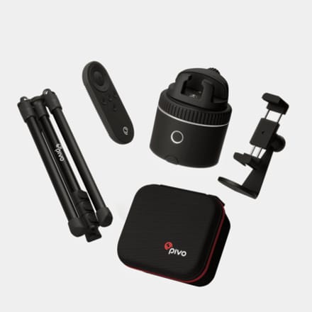 Pivo Pod - Essential Pack - Complete AI Tracking Set met Statief & Travel Case - Zwart/Rood