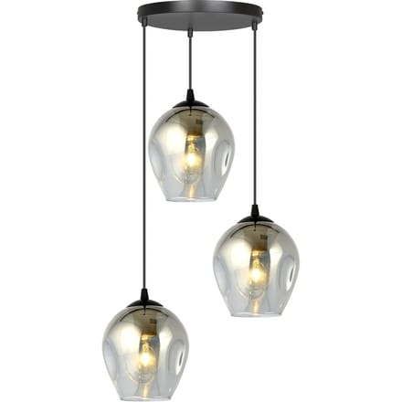 3-lichts hanglamp Noah rond | Loft46