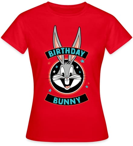 Looney Tunes Bugs Bunny Birthday Bunny T-Shirt Dames