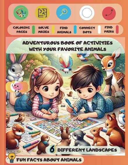 Avonturenboek Vol Dierkunde Activiteiten voor Kinderen 4-8 Jaar