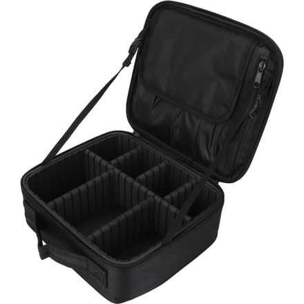 Make-up Treinkoffer Multifunctionele Reis Make-up Koffer met Verstelbare Verdelers voor Vrouwen en Meisjes Zwart black