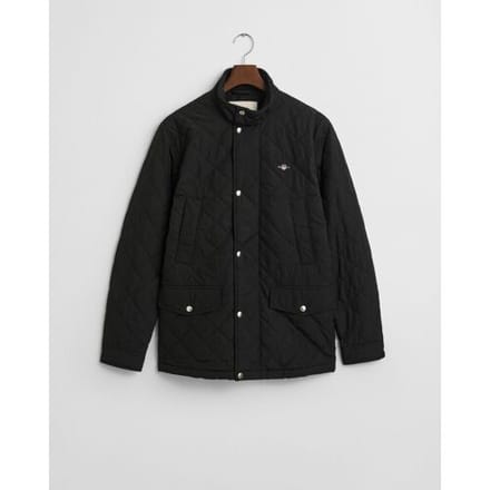 Gant Quilted Windcheater Mid-Length Jacket Zwart / male