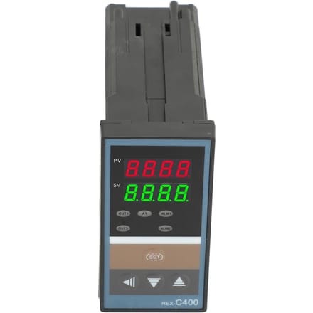 Slimme Temperatuurregelaar Digitale Display Hoge Nauwkeurigheid PID-Regeling Thermostaat met SSR Solid black