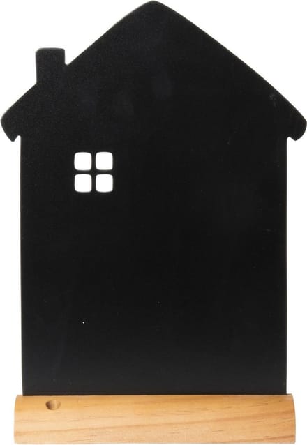 Securit® houten krijtbordhuisje in zwart