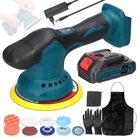 Polijstmachine - Poetsmachine Auto - Polijstschijven - Poliermachine - lader & Accessoires