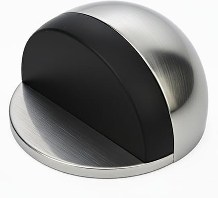 Deurstoppers - Deurstopper muur - Muren beschermen - Geluiddempend rubber - 2.2 x 4.5 cm - Zilver