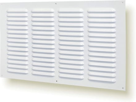 Ventilatierooster Wit 45x25 cm - Universeel Regelbaar Luchtrooster voor Binnen en Buiten