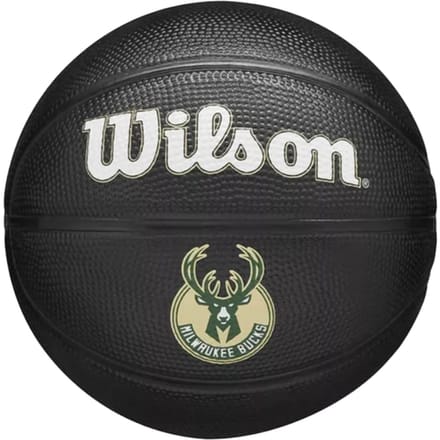 Wilson NBA Milwaukee Bucks Team Tribute Basketbal Zwart