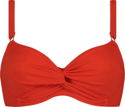 Beachlife Fiery Red shaping bikinitop