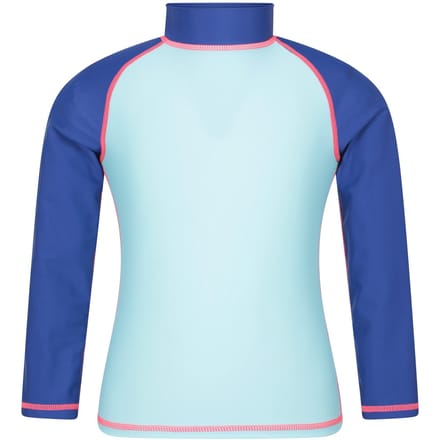Mountain Warehouse Rash Top met lange mouwen voor kinderen/Kinderen (Lichtblauw)