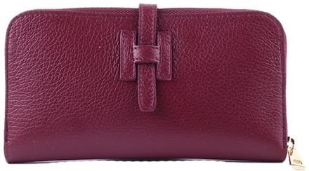 Giuliano lederen portemonee - Dames - Made in Italy - Bordeaux