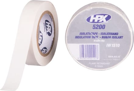 PVC isolatietape - wit 15mm x 10m