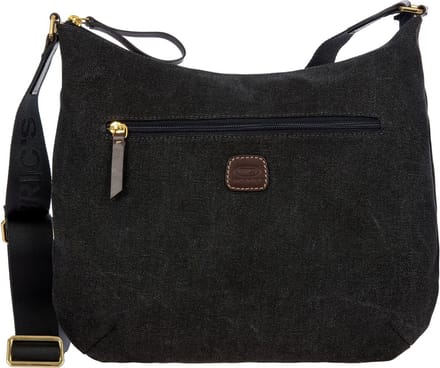 BRIC'S Schoudertas Sorrento Sacca Hobo Bag Black Donkergrijs