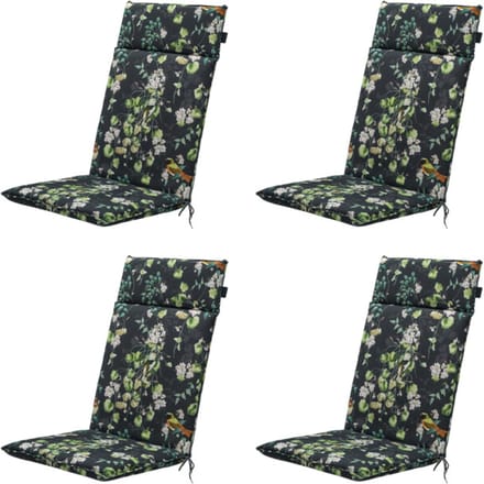 Madison - Tuinstoelkussen Hoge Rug Sadie - Ca. 120x50 cm - Set van 4