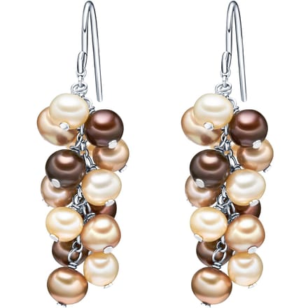 Valero Pearls Oorhanger - Sterling zilver - zilver