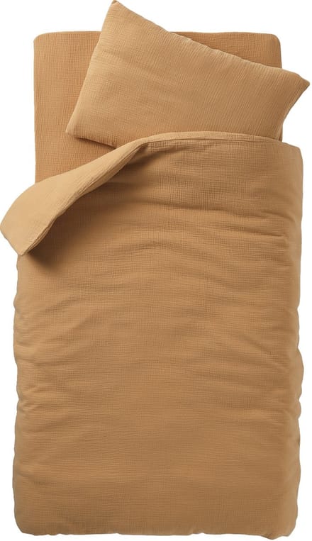 Vertbaudet Babyset dekbedovertrek + kussensloop effen in biologisch katoenen gaas*