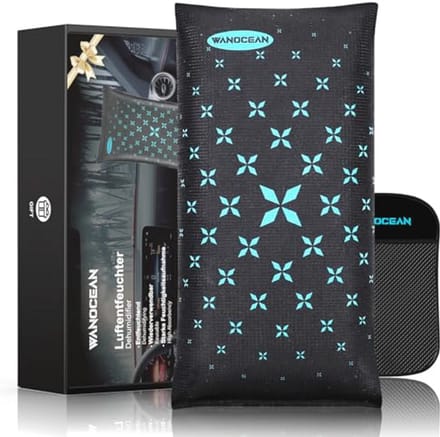 Hernieuwbare Auto Ontvochtiger 1 kg met Antislip Pad - Vochtabsorberende Silicagel Kussen