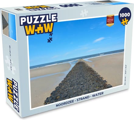 Puzzel Noordzee - Strand - Water - Legpuzzel - Puzzel 1000 stukjes volwassenen