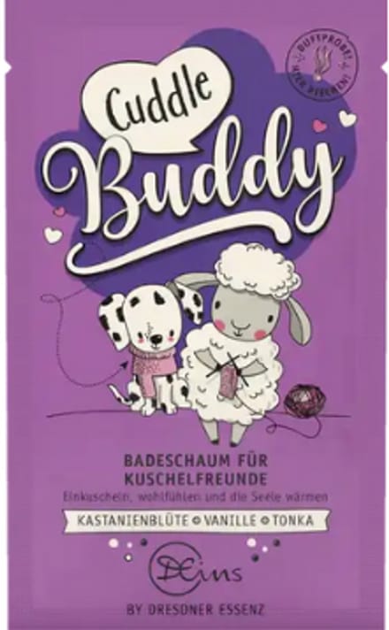Badschuim Cuddle Buddy | Vanille - 1x 60g | Badschuim Dresdner Essenz - Speciaal voor een heerlijke geurend bad