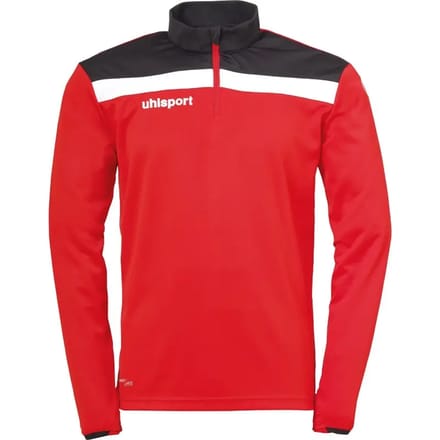 Uhlsport Offense 23 Ziptop Heren - Rood / Zwart / Wit | Maat: M