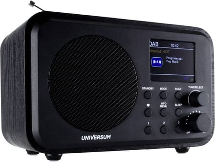 UNIVERSUM DR 300-20 Radio DAB+, VHF (FM) Bluetooth Oplaadbaar Zwart