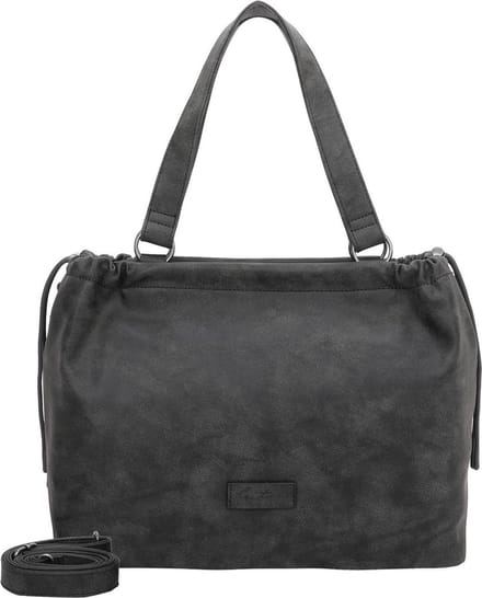 Fritzi aus Preußen Schoudertas Poppi01 Vintage Shopper Black Idol Zwart