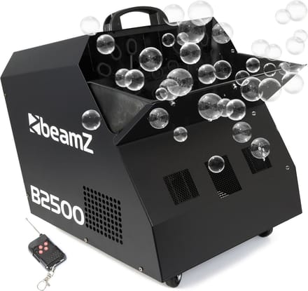 Bellenblaasmachine - Beamz B2500 professionele dubbele bellenblaasmachine met draadloze afstandsbediening