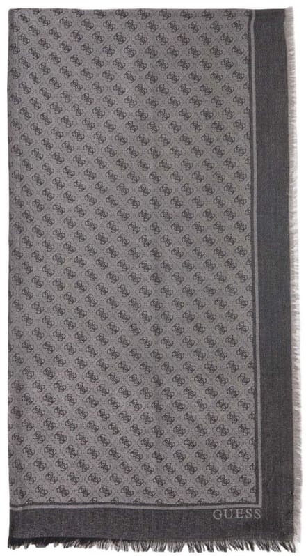 Guess Sjaal 90x180 Dames - Zwart - Rechthoekig - One Size