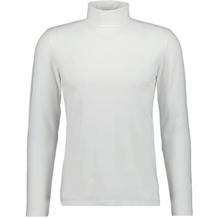 Ragman T-Shirt Rollneck Jersey Long Sleeve Cotton Subtle Stretch Body Fit Wit / male