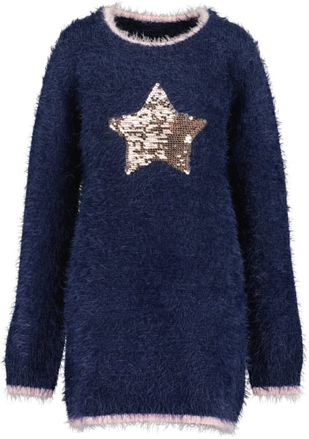Blue Seven - Jurk - Navy - Maat 116